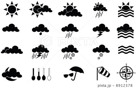 weather forecast icons 8912378