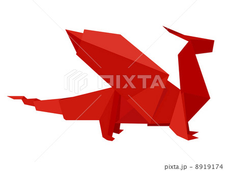 origami dragon red 8919174