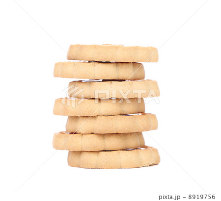 Stacks of cookies. 8919756
