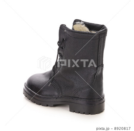 Side view of leather man's boot. Side view of leather man's boot. 8920817