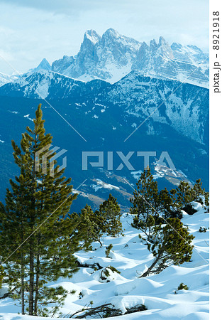 Beautiful winter mountain landscape. 8921918
