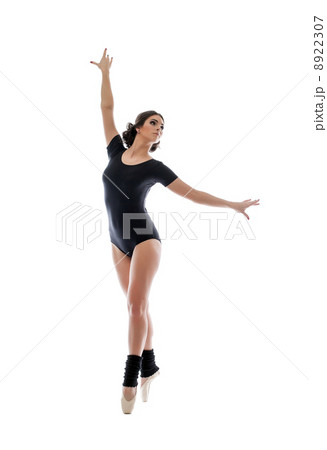 Image of graceful modern female ballet dancer 8922307