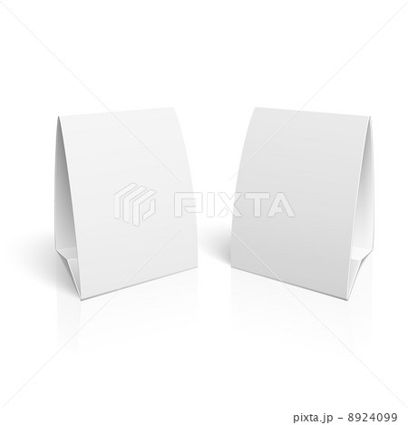 Blank paper table cards. Blank paper table cards. 8924099