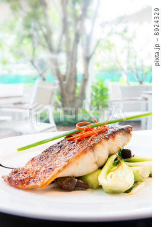 grilled barramundi steak 8924329