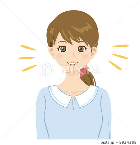 女性　上半身　人物 8924388