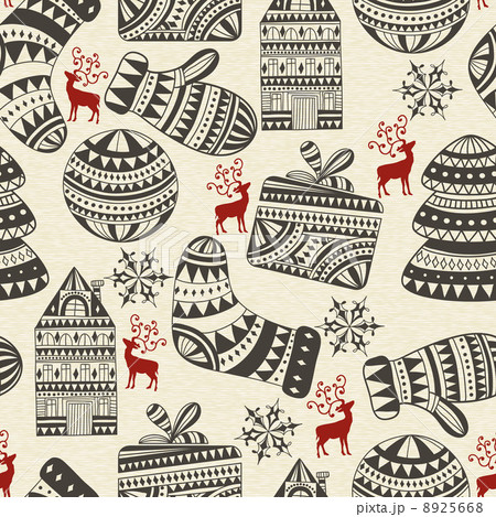 Vector Seamless Winter Pattern 8925668