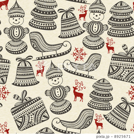 Vector Seamless Winter Pattern Vector Seamless Winter Pattern 8925671