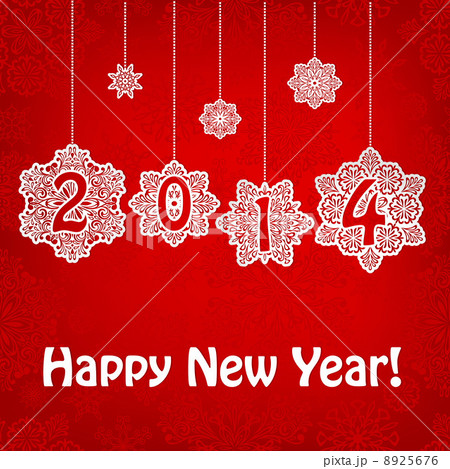 Vector New 2014 Year Greeting Card Vector New 2014 Year Greeting Card 8925676