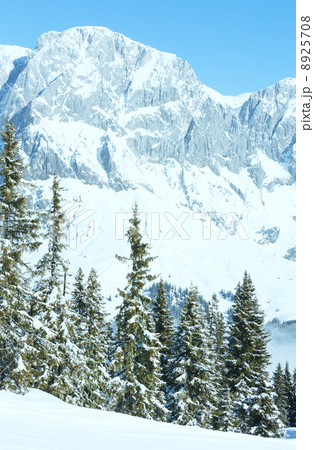 Cloudy winter mountain landscape 8925708