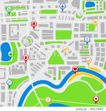 Mapのイラスト素材 [8925860] - PIXTA