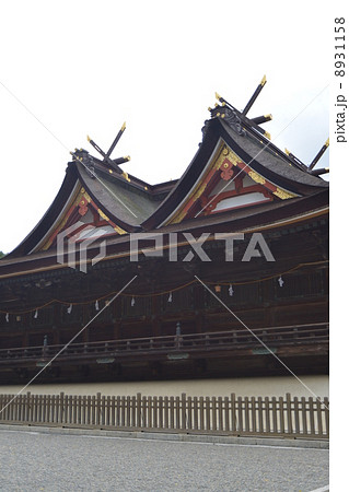 吉備津神社　国宝　拝殿・本殿　吉備津造り　比翼入母屋造り　岡山　桃太郎伝説　 8931158