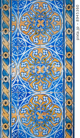 Traditional Portuguese glazed tiles 8945360