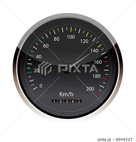 isolated speedometer isolated speedometer 8949327