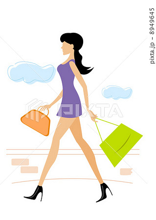 lady with shopping bag lady with shopping bag 8949645