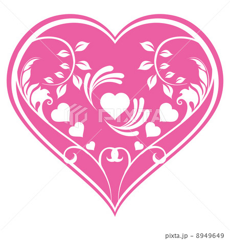 floral heart floral heart 8949649