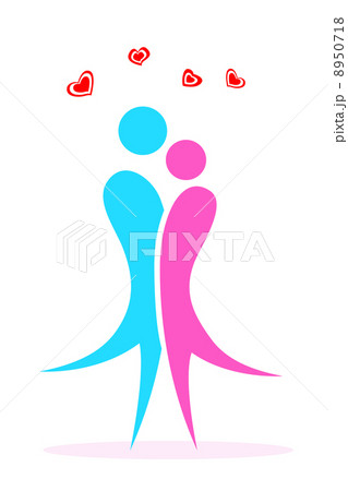 valentine card with lovers 8950718