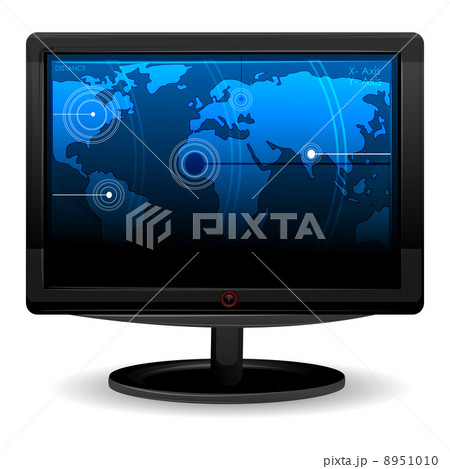 tv with world map 8951010