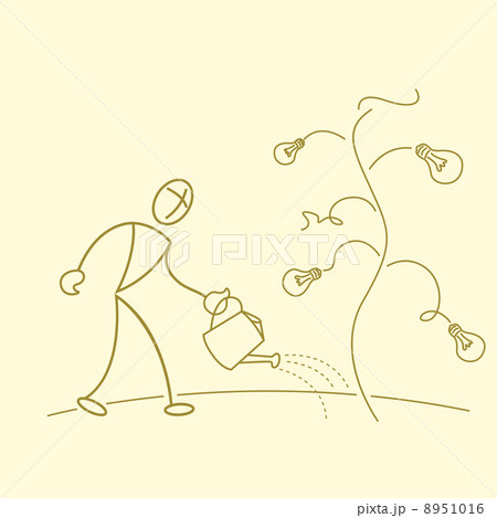sketchy businessman gardening in bulb tree sketchy businessman gardening in bulb tree 8951016