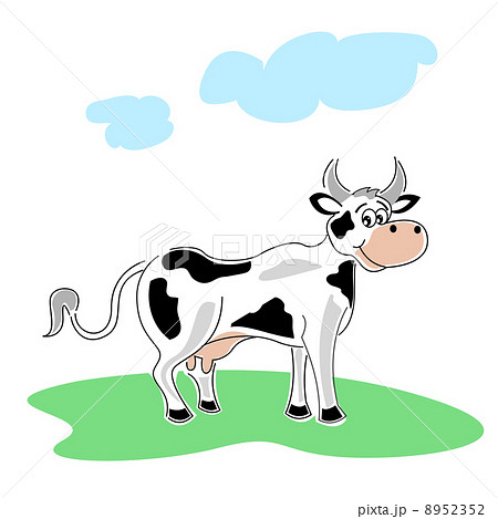 Happy Cowのイラスト素材