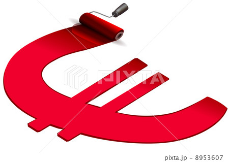 painting euro by roller 8953607