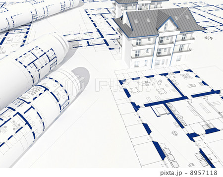 blue print and house 8957118