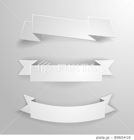 white_banner_ribbons_02 8960416