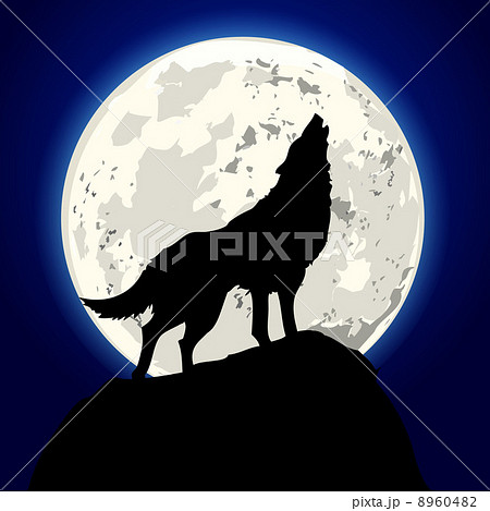 Howling Wolfのイラスト素材 8960482 Pixta