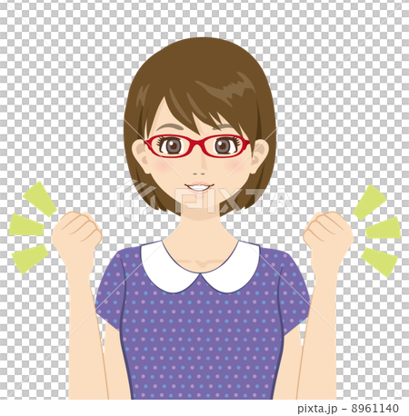 Guts Pose Woman Stock Illustration PIXTA