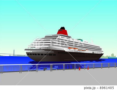 豪華客船のイラスト素材 豪華客船のイラスト素材