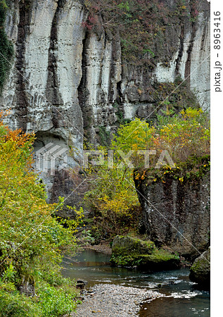 宇都宮散歩・大谷石の岩壁と姿川の流れ 宇都宮散歩・大谷石の岩壁と姿川の流れ 8963416