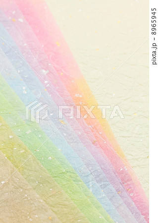 和紙 カラフル 背景 和紙 カラフル 背景 8965945