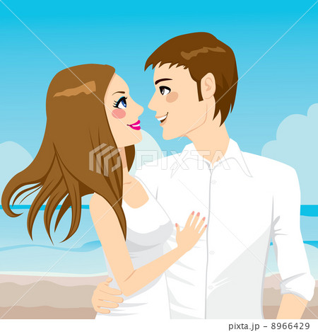 Couple Hugging On Beach Couple Hugging On Beach 8966429