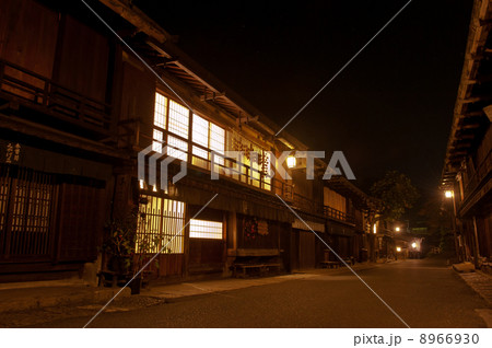 夜の妻籠宿 夜の妻籠宿 8966930
