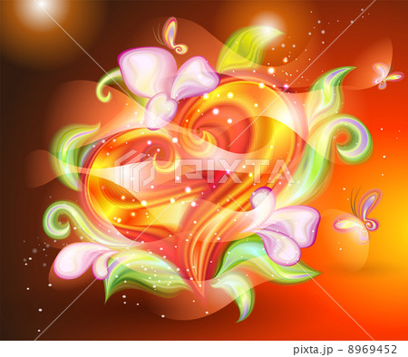Abstract hot heart 8969452