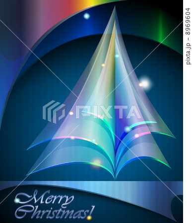 Transparent Christmas tree. 8969604