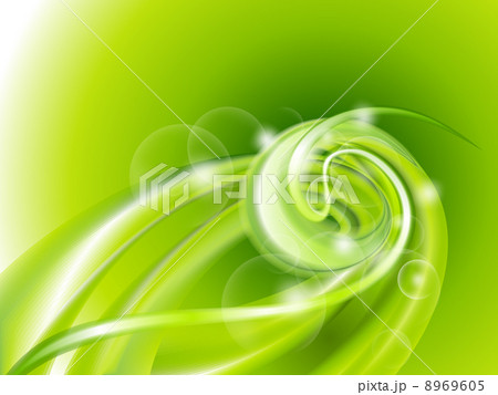 Abstract green swirl background 8969605