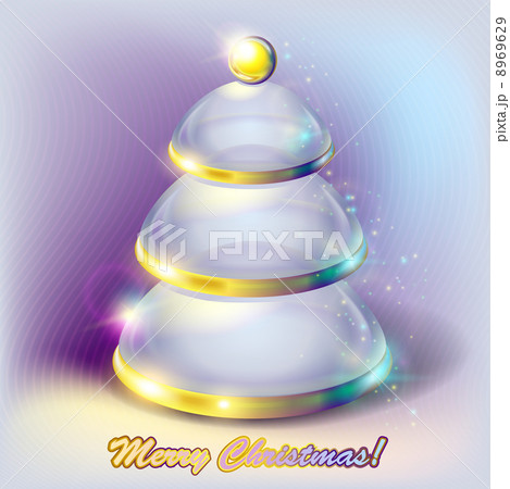 Abstract glass Christmas tree Abstract glass Christmas tree 8969629