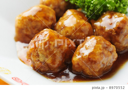 肉団子の甘酢あんかけのアップ 8970552