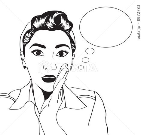 vintage pop art girl 8972733