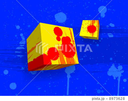 Abstract grungy cubes Abstract grungy cubes 8973628