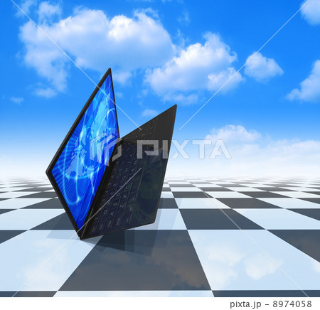 ノートパソコンの世界ネットワーク 8974058