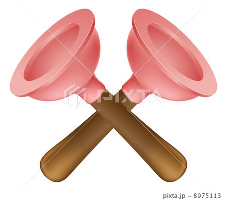 Crossed plungers tools icon 8975113