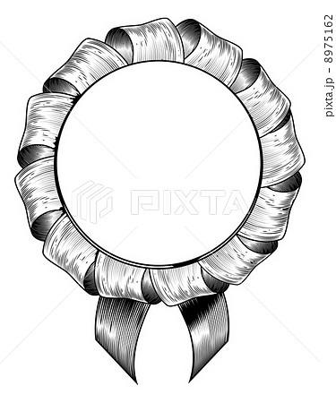Vintage woodcut style rosette 8975162