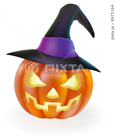 Halloween Pumpkin in Witch Hat 8975164