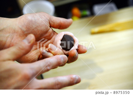 和菓子職人の写真素材