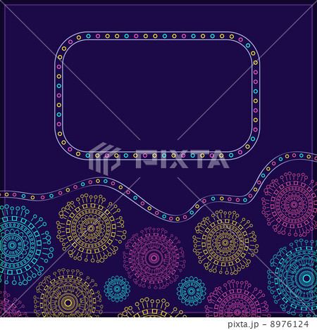 Abstract Card with Bright Colorful Round Elements Abstract Card with Bright Colorful Round Elements 8976124