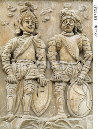 two knights - house sign 8976584