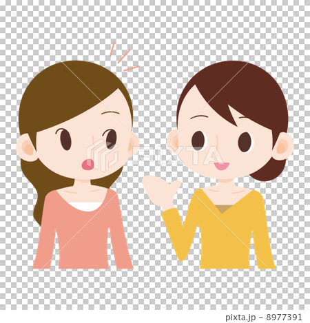 Housewife 2 people well-end meeting Housewife 2 people well-end meeting 8977391