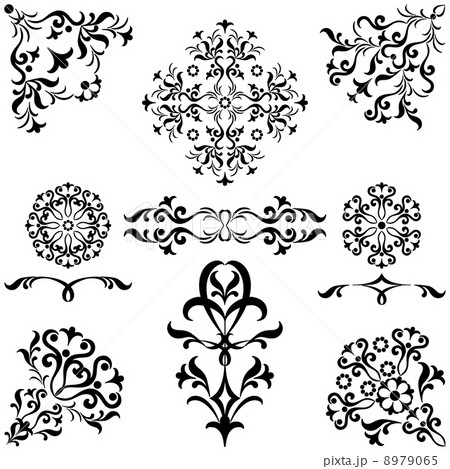 Abstract pattern, set Abstract pattern, set 8979065