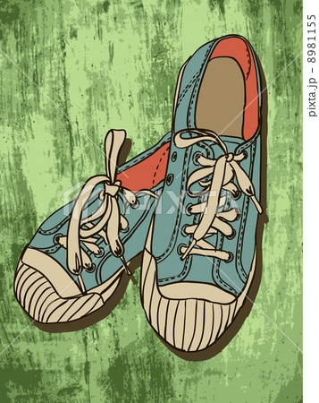 Vector colored pattern gym shoes Vector colored pattern gym shoes 8981155